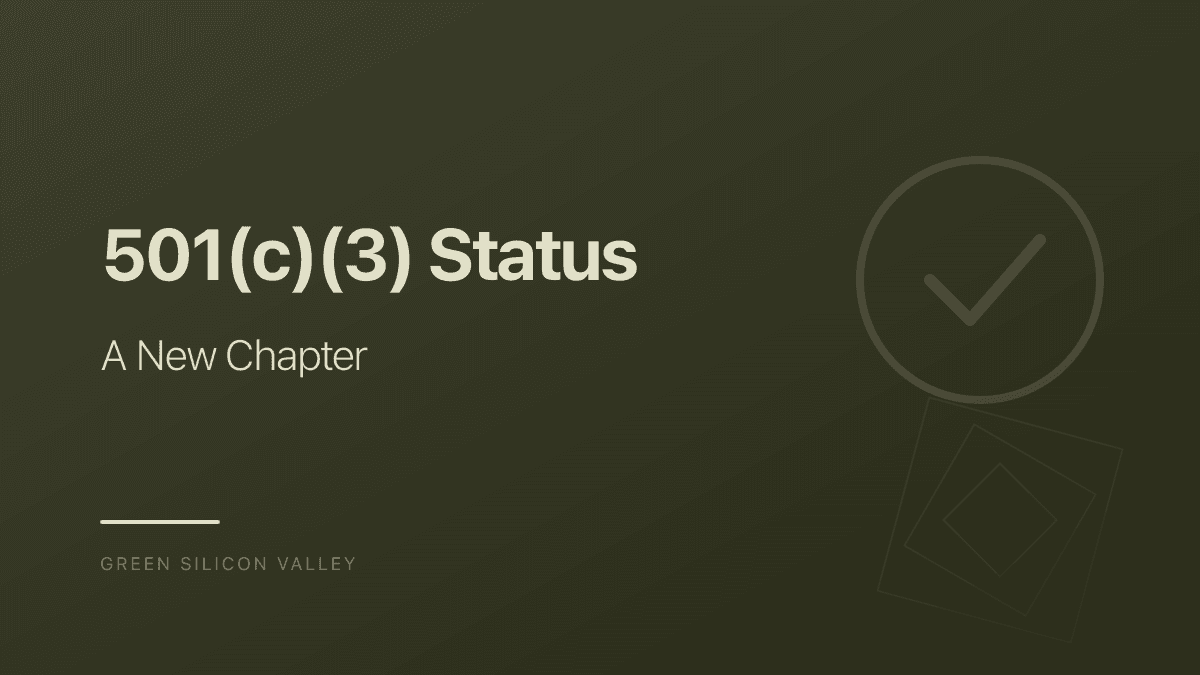 GSV Receives 501(c)(3) Status